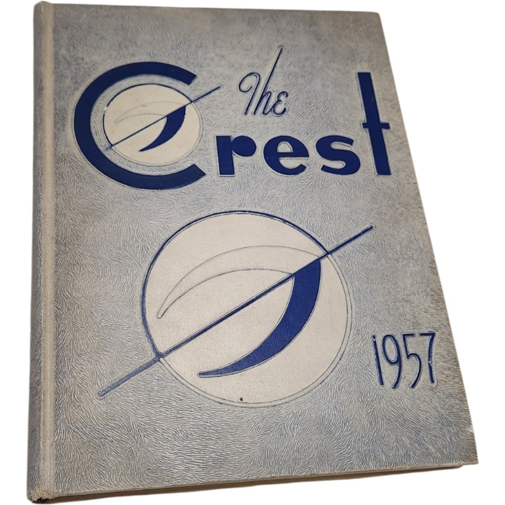 1957 The Crest Yearbook EC Glass High School Lynchburg Virginia Vol 44 Vintage
